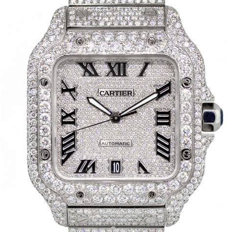 all diamond cartier watch|cartier watches with diamonds price.